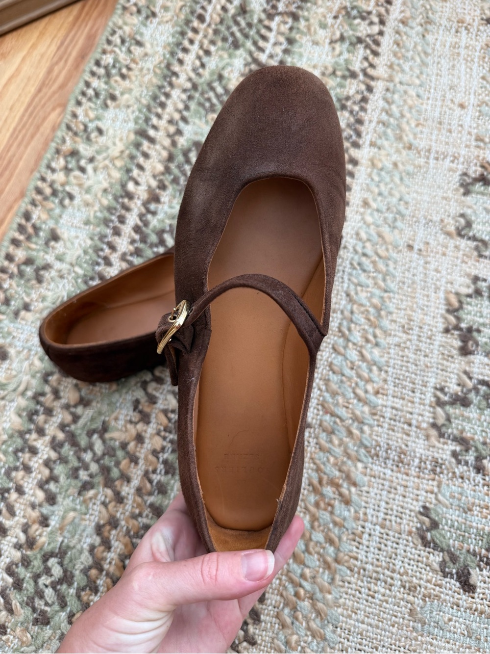 Sezane Valentin Low Ballerinas Mocha - Size 8 - Picture 7 of 9